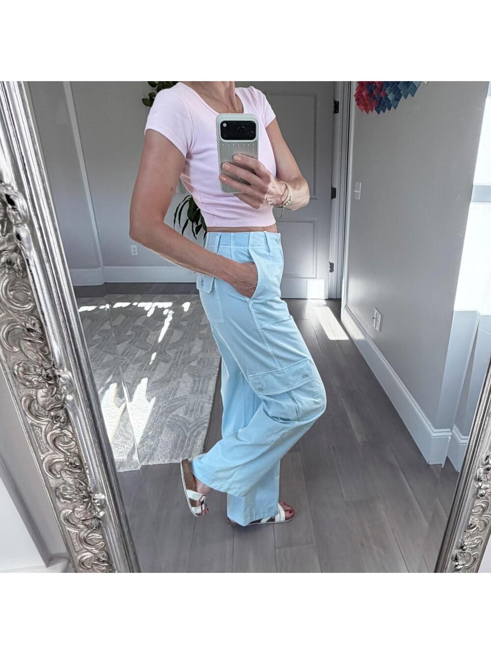 BP Urban Outfitters Light Blue Cargo Pants Size 2